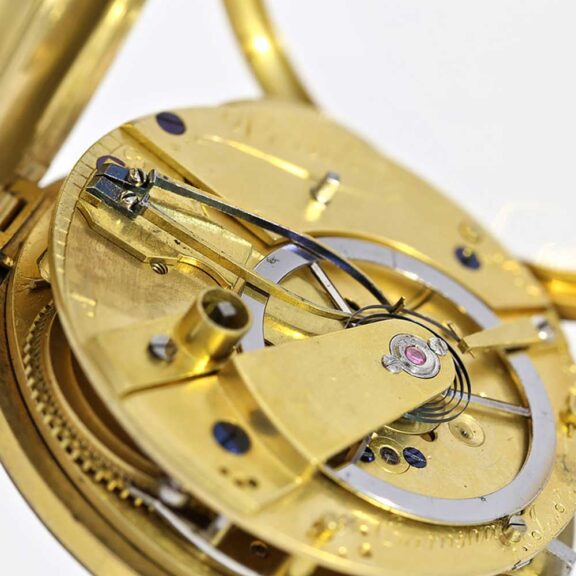 English rare gold pocket watch chronometer Circa 1800 English rare gold pocket watch chronometer Circa 1800