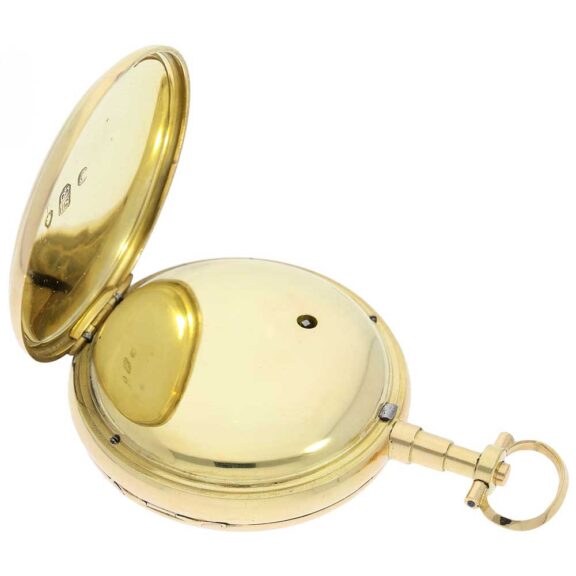 English rare gold pocket watch chronometer Circa 1800 English rare gold pocket watch chronometer Circa 1800