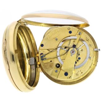 English rare gold pocket watch chronometer Circa 1800 English rare gold pocket watch chronometer Circa 1800