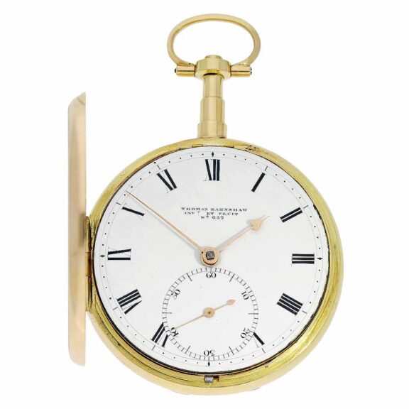 English rare gold pocket watch chronometer Circa 1800 English rare gold pocket watch chronometer Circa 1800