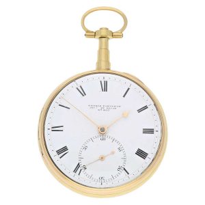 English rare gold pocket watch chronometer Circa 1800
