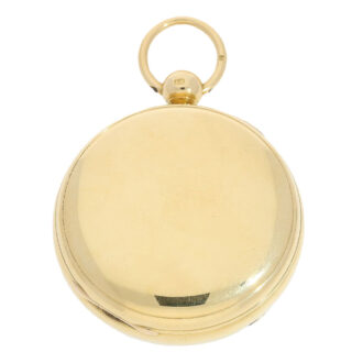 English gold open faced chronometer watch Circa 1823