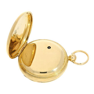 English gold open faced chronometer watch Circa 1823