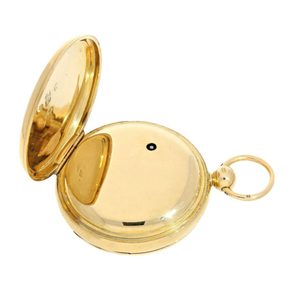 English gold open faced chronometer watch Circa 1823 English gold open faced chronometer watch Circa 1823