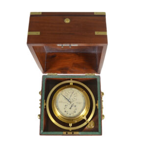 Extremely rare English marine chronometer in mahogany box Circa 1825