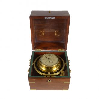 Extremely rare English marine chronometer in mahogany box Circa 1825