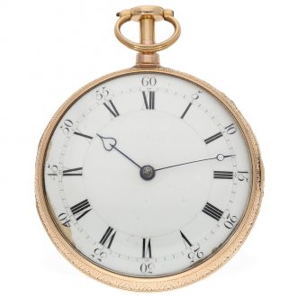 English 18 Carat gold precision duplex escapement watch Circa 1811
