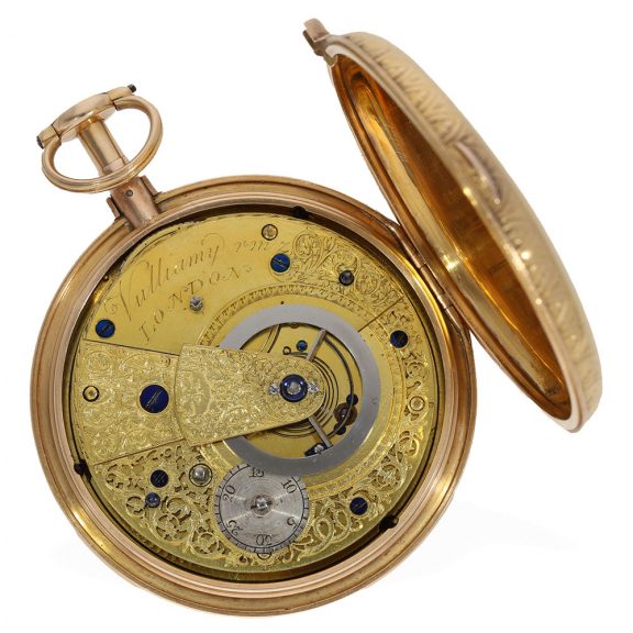 English 18 Carat gold precision duplex escapement watch Circa 1811 English 18 Carat gold precision duplex escapement watch Circa 1811