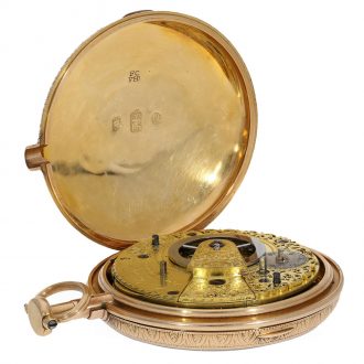 English 18 Carat gold precision duplex escapement watch Circa 1811