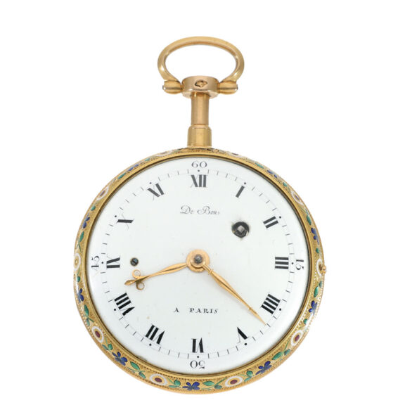 French 18 carat gold exquisite cylinder watch Circa 1780 French 18 carat gold exquisite cylinder watch Circa 1780