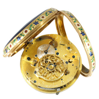 French 18 carat gold exquisite cylinder watch Circa 1780 French 18 carat gold exquisite cylinder watch Circa 1780