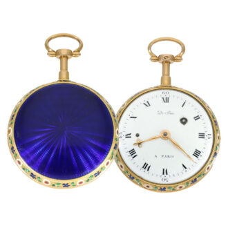 French 18 carat gold exquisite cylinder watch Circa 1780 French 18 carat gold exquisite cylinder watch Circa 1780
