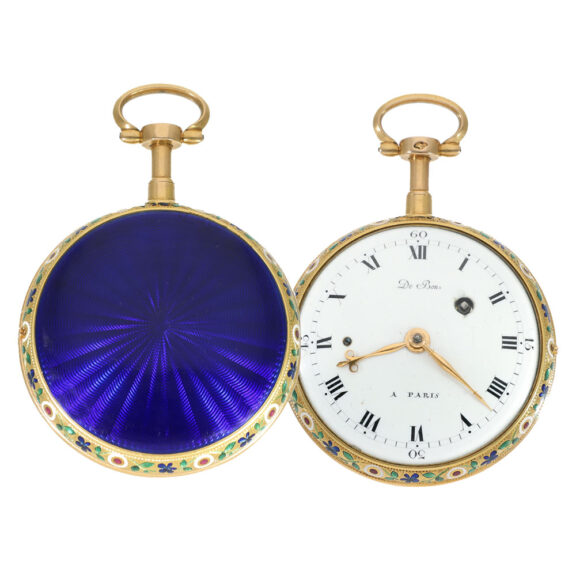 French 18 carat gold exquisite cylinder watch Circa 1780 French 18 carat gold exquisite cylinder watch Circa 1780