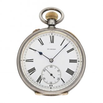 Russian silver and gold pocket chronometer Circa 1890