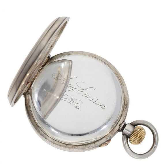 Russian silver and gold pocket chronometer Circa 1890 Russian silver and gold pocket chronometer Circa 1890
