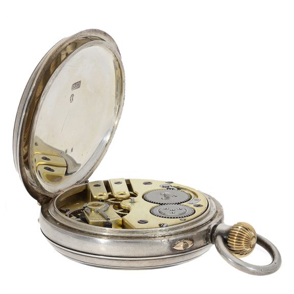 Russian silver and gold pocket chronometer Circa 1890 Russian silver and gold pocket chronometer Circa 1890