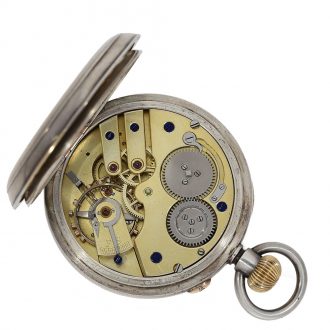 Russian silver and gold pocket chronometer Circa 1890
