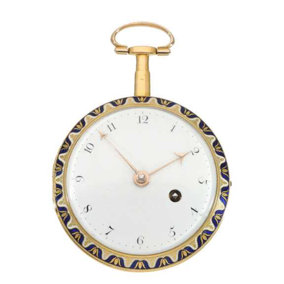 English 18 carat gold and enamel verge watch Circa 1780
