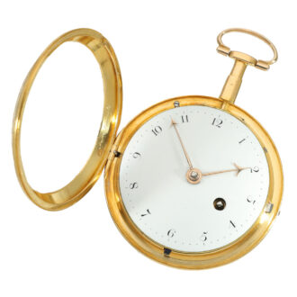English 18 carat gold and enamel verge watch Circa 1780