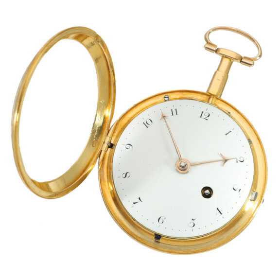 English 18 carat gold and enamel verge watch Circa 1780 English 18 carat gold and enamel verge watch Circa 1780