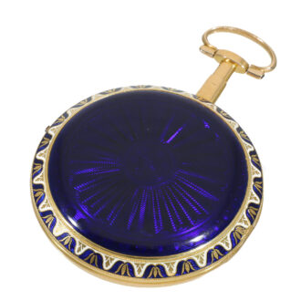 English 18 carat gold and enamel verge watch Circa 1780