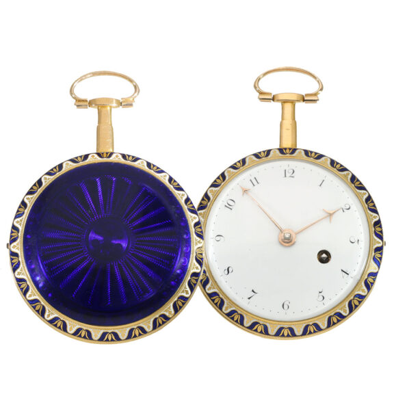English 18 carat gold and enamel verge watch Circa 1780 English 18 carat gold and enamel verge watch Circa 1780