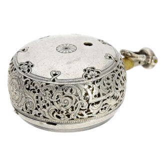 Swiss silver pair cased repeating pocket watch Circa 1740