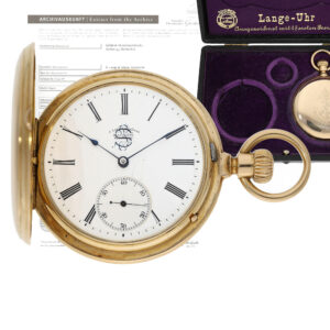 18 Carat gold German historic “Siegfried Popper” watch Circa 1894