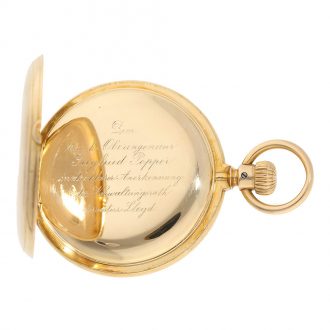 18 Carat gold German historic “Siegfried Popper” watch Circa 1894