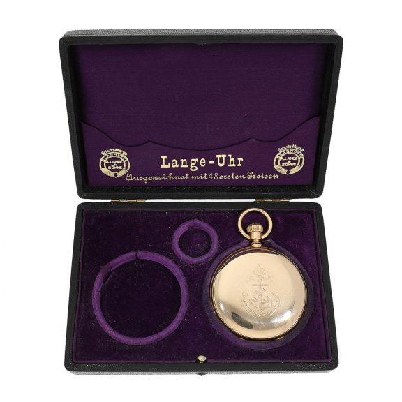 18 Carat gold German historic “Siegfried Popper” watch Circa 1894 18 Carat gold German historic “Siegfried Popper” watch Circa 1894