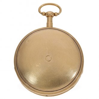 18 Carat gold cylinder watch with striking mechanism Circa 1820