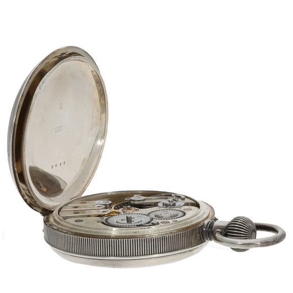 Swiss silver chronometer with electric contact device Circa 1880 Swiss silver chronometer with electric contact device Circa 1880