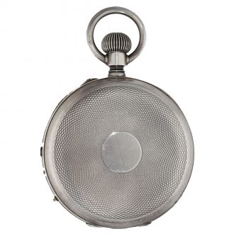 Swiss silver chronometer with electric contact device Circa 1880