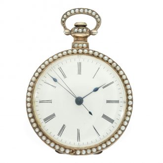 Swiss silver and enamel watch for the Chinese market Circa 1860
