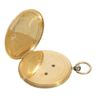 French 18 carat gold and enamel Lépine pocket watch Circa 1820