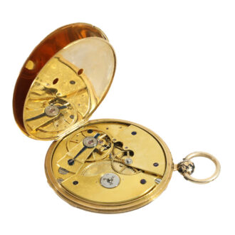 French 18 carat gold and enamel Lépine pocket watch Circa 1820