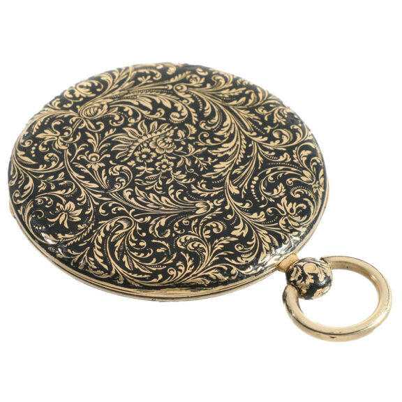 French 18 carat gold and enamel Lépine pocket watch Circa 1820 French 18 carat gold and enamel Lépine pocket watch Circa 1820