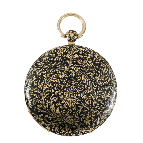 French 18 carat gold and enamel Lépine pocket watch Circa 1820 French 18 carat gold and enamel Lépine pocket watch Circa 1820