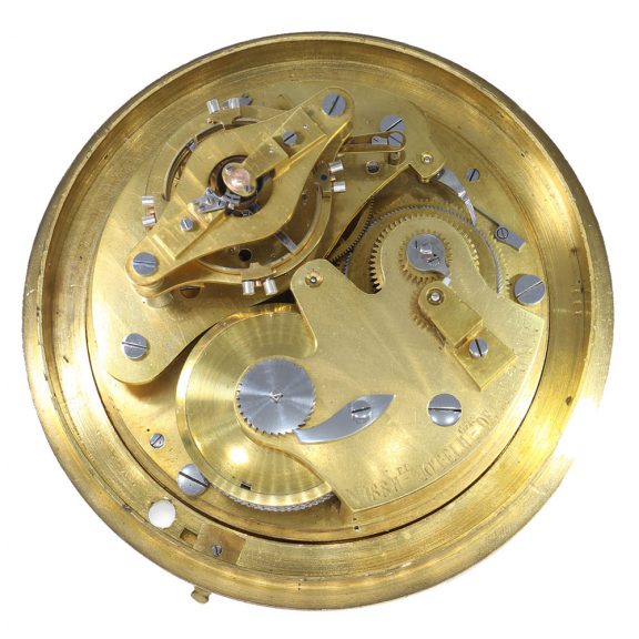 French marine deck chronometer with pivoted detent escapement Circa 1835 French marine deck chronometer with pivoted detent escapement Circa 1835