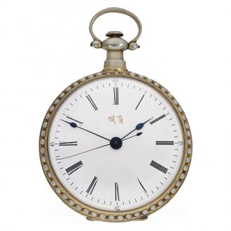 Swiss silver gilt and enamelled watches for the Chinese market Circa 1880