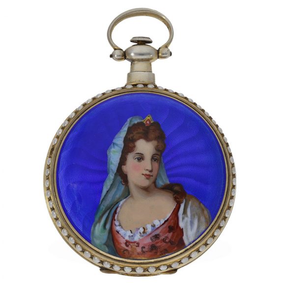 Swiss silver gilt and enamelled watches for the Chinese market Circa 1880 Swiss silver gilt and enamelled watches for the Chinese market Circa 1880