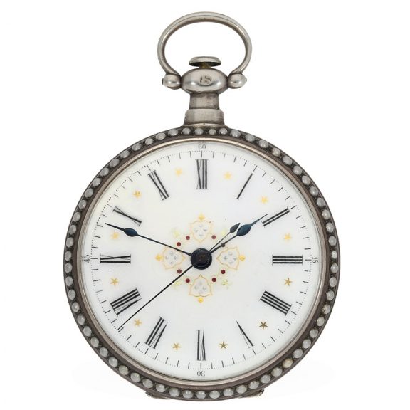 Swiss silver gilt and enamelled watches for the Chinese market Circa 1880 Swiss silver gilt and enamelled watches for the Chinese market Circa 1880