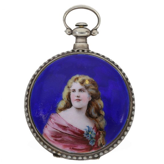 Swiss silver gilt and enamelled watches for the Chinese market Circa 1880 Swiss silver gilt and enamelled watches for the Chinese market Circa 1880