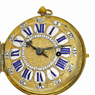 French decorative silver Oignon pocket watch Circa 1691-1729