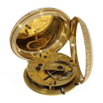 English 18K gold watch with Massey escapement Circa 1810