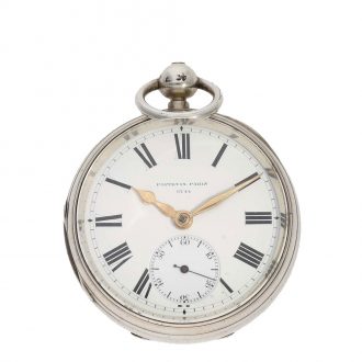 French high quality silver English construction pocket chronometer Circa 1879