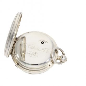 French high quality silver English construction pocket chronometer Circa 1879