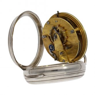 French high quality silver English construction pocket chronometer Circa 1879