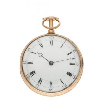 English 18 carat gold precision watch with duplex escapement Circa 1811