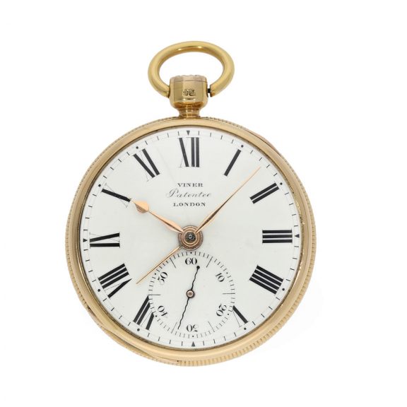 Early English technically interesting gold alarm watch Circa 1817